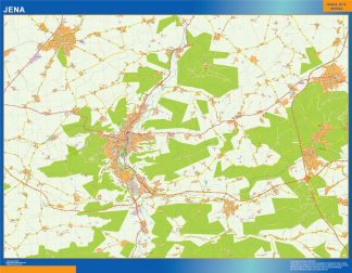 jena alemania mapa Mapa Jena en Alemania plastificado | Mapas para Colombia y América 