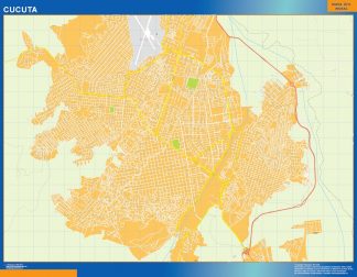 Mapamundi Color plastificado  Mapas para Colombia y América Central de pared  grandes