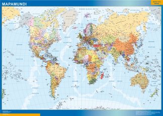 Mapamundi Estados Usa plastificado  Mapas para Colombia y América