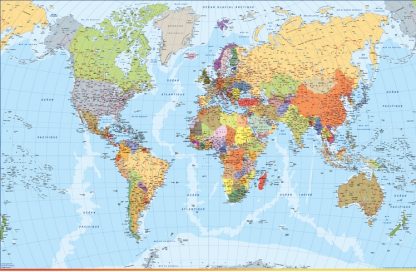 Mapa mundo frances