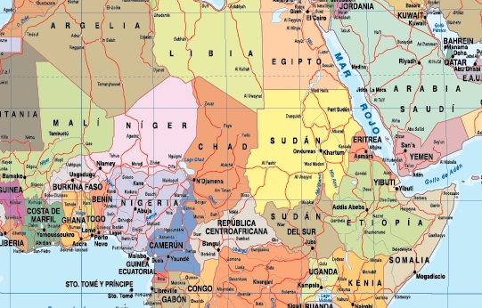 Mapamundi Color plastificado  Mapas para Colombia y América Central de pared  grandes